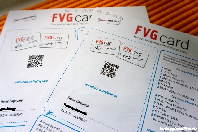 Una settimama in Friuli in camper - FVG Card